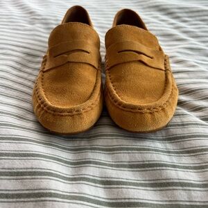 Born Mustard Yellow Suede Loafers